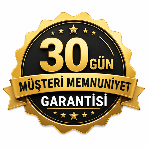 30 Gün Müşteri Memnuniyeti Garantisi